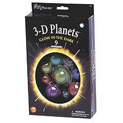 3-D Planets (9 planets) - Glow in the Dark by University Games