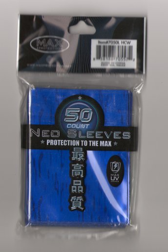 Card Sleeves - Large - Neo Wave - Blue (50) by Max Protection