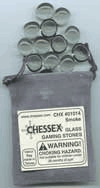 Glass Stones - Smoke (Approximately 40 with grey velour bag) by Chessex Manufacturing