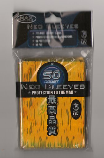 Card Sleeves - Large - Neo Wave - Gold (50) by Max Protection