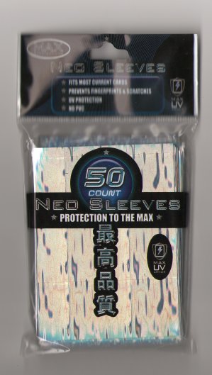 Card Sleeves - Large - Neo Wave - Silver (50) by Max Protection