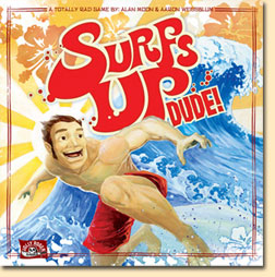Surfs Up Dude! Board Game by ElfinWerks, LLC / Jolly Roger Games