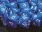 Dice - Opaque: Poly Set Blue With White (Set of 7) by Chessex Manufacturing