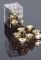 Gold-plated 16mm D6 Dice Pair by Chessex Manufacturing