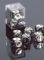 Silver-plated 16mm D6 Dice Pair by Chessex Manufacturing