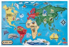 World Map 33pc Floor puzzle by Melissa and Doug