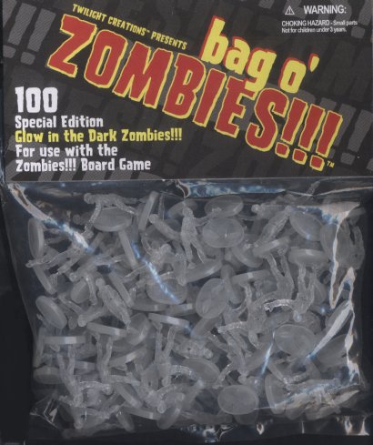 Zombies!!! Bag O' Zombies - Glow in the Dark by Twilight Creations, Inc.