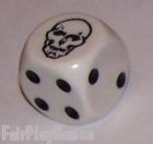 Death Dice - White with Black by Flying Buffalo Inc.
