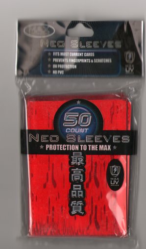 Card Sleeves - Large - Neo Wave - Red (50) by Max Protection