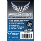 Premium Mini Euro Card Sleeves - clear - (45 MM X 68 MM) 50 Count by Mayday Games