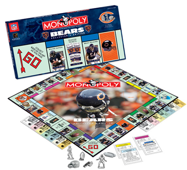 Chicago Bears Collector's Edition Monopoly Board Game by USAopoly