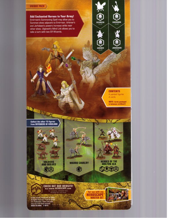 Heroscape expansion : Elves (part of collection 8, Defenders of Kinsland) by Wizards of the Coast / Hasbro