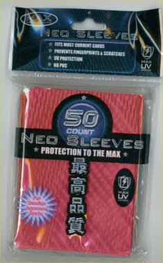 Card Sleeves - Mini - Neo - Red (50) by Max Protection
