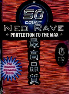 Card Sleeves - Mini - Neo Rave - Red (50) by Max Protection