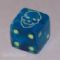 Death Dice - Lightning Blue with Yellow by Flying Buffalo Inc.