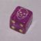 Death Dice - Lightning Purple with Yellow by Flying Buffalo Inc.