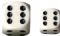 Dice - Opaque: 12mm D6 White with Black (Set of 36) by Chessex Manufacturing 