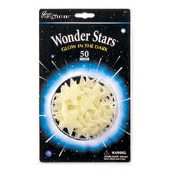 Wonder Stars (50 Glow in the dark stars) by University Games
